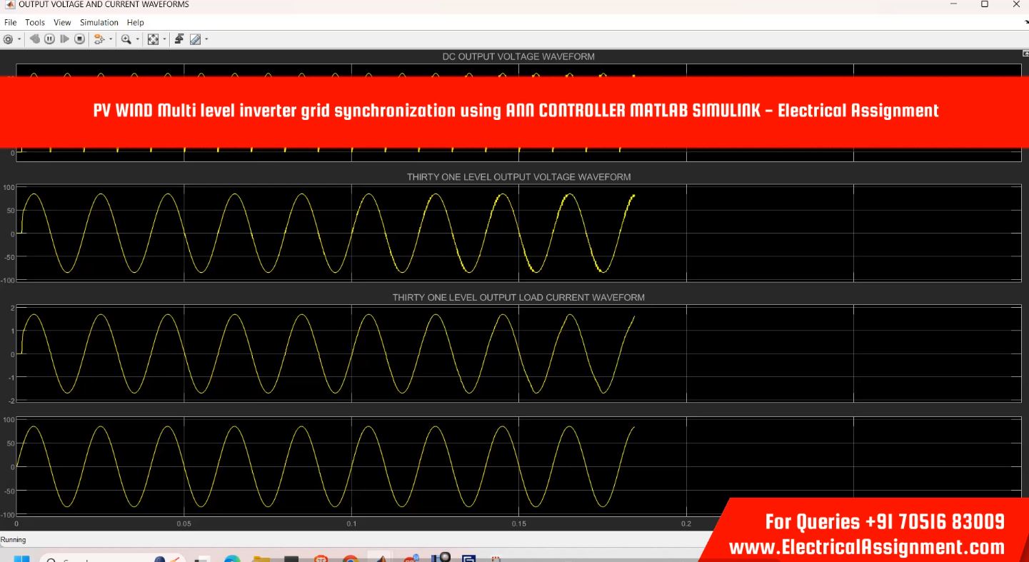 PV WIND Multi level inverter grid synchronization using ANN CONTROLLER MATLAB SIMULINK - Electrical Assignment screenshot 1